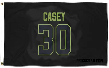 Black Dallas Stars Jon Casey   Flag (3 X 5)