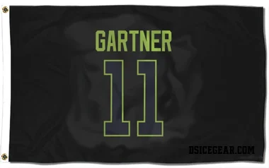 Black Dallas Stars Mike Gartner   Flag (3 X 5)