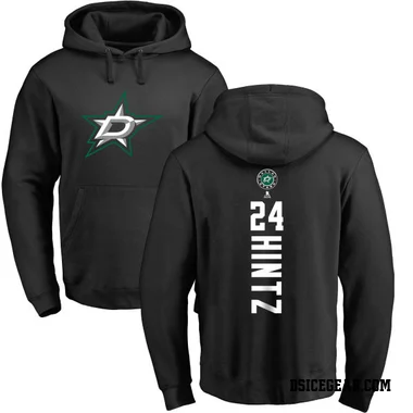 Black Men's Roope Hintz Dallas Stars Branded Backer Pullover Hoodie