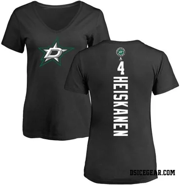 Black Women's Miro Heiskanen Dallas Stars Backer T-Shirt -