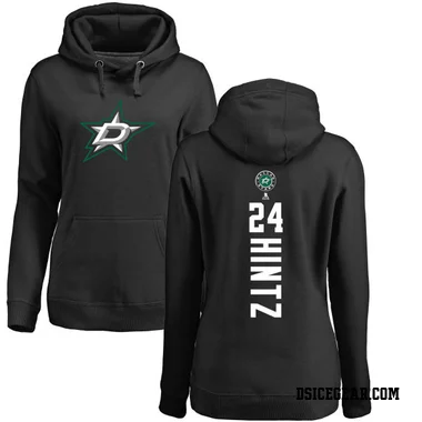 Black Women's Roope Hintz Dallas Stars Branded Backer Pullover Hoodie