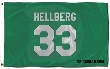 Green Dallas Stars Magnus Hellberg   Flag (3 X 5)