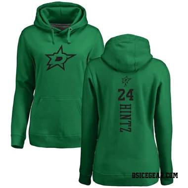 Green Women's Roope Hintz Dallas Stars Branded Kelly One Color Backer Pullover Hoodie