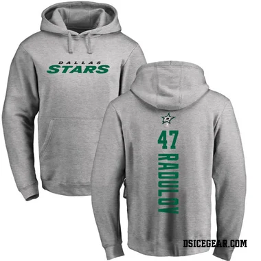 Men's Alexander Radulov Dallas Stars Branded Ash Backer Pullover Hoodie