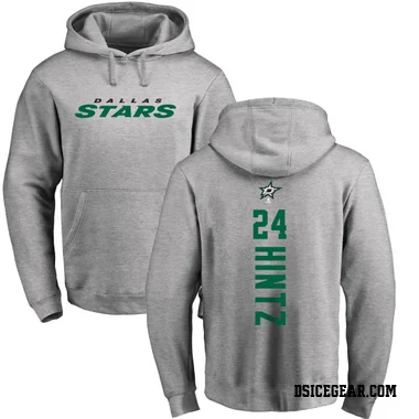 Men's Roope Hintz Dallas Stars Branded Ash Backer Pullover Hoodie