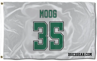 White Dallas Stars Andy Moog   Flag (3 X 5)