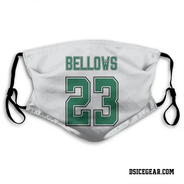 White Dallas Stars Brian Bellows   Face Mask