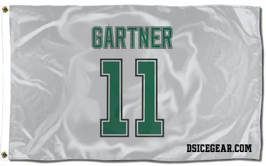 White Dallas Stars Mike Gartner   Flag (3 X 5)
