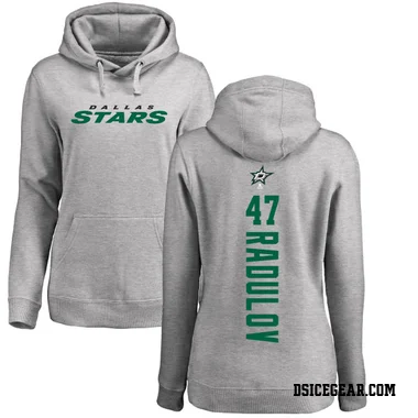 Women's Alexander Radulov Dallas Stars Branded Ash Backer Pullover Hoodie