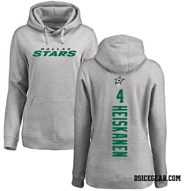 Women's Miro Heiskanen Dallas Stars Branded Ash Backer Pullover Hoodie