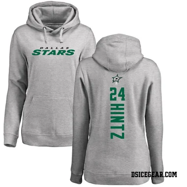 Women's Roope Hintz Dallas Stars Branded Ash Backer Pullover Hoodie